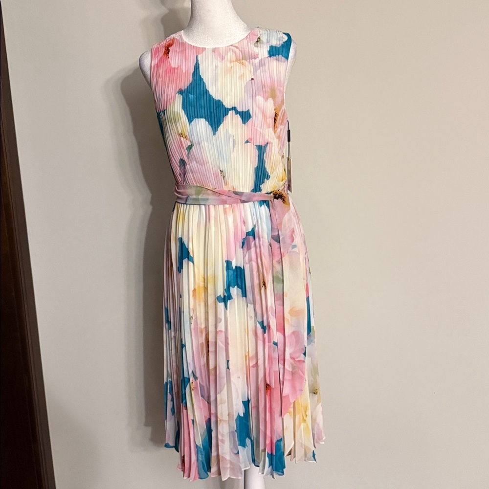 Calvin Klein White and Pink Dress